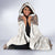 Danmark Traditional Patern with Daisy Hooded Blanket Danish Patern Simple Style