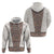 Danmark Traditional Patern with Daisy Hoodie Danish Patern Simple Style