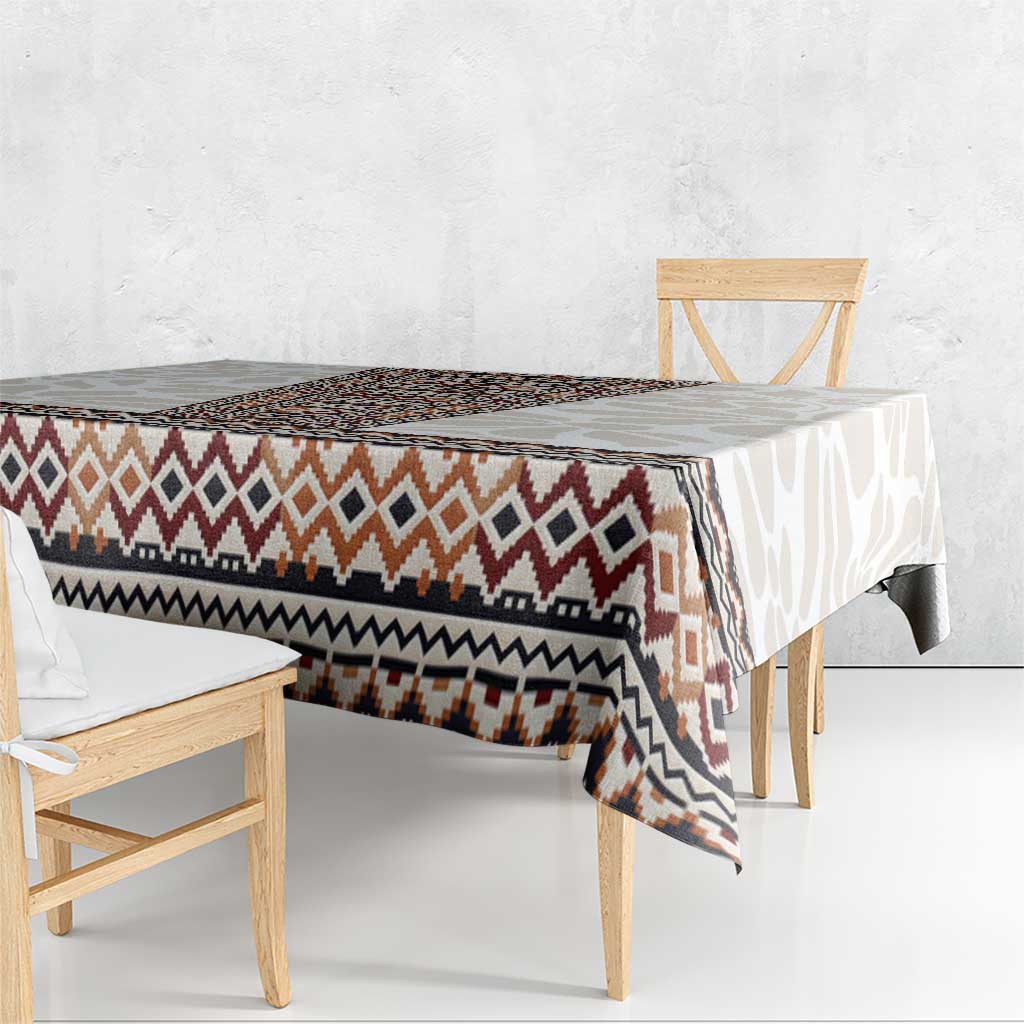 Danmark Traditional Patern with Daisy Tablecloth Danish Patern Simple Style