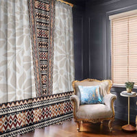 Danmark Traditional Patern with Daisy Window Curtain Danish Patern Simple Style