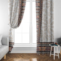 Danmark Traditional Patern with Daisy Window Curtain Danish Patern Simple Style