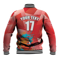 Custom Danmark Basketball Go Champions Baseball Jacket Sporty Style