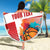 Custom Danmark Basketball Go Champions Beach Blanket Sporty Style