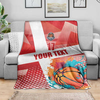 Custom Danmark Basketball Go Champions Blanket Sporty Style