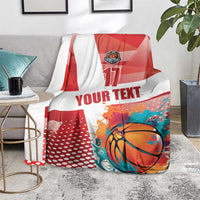 Custom Danmark Basketball Go Champions Blanket Sporty Style