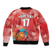 Custom Danmark Basketball Go Champions Bomber Jacket Sporty Style
