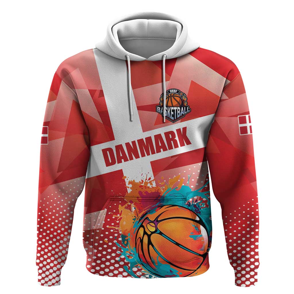 Custom Danmark Basketball Go Champions Hoodie Sporty Style