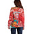 Custom Danmark Basketball Go Champions Off Shoulder Sweater Sporty Style