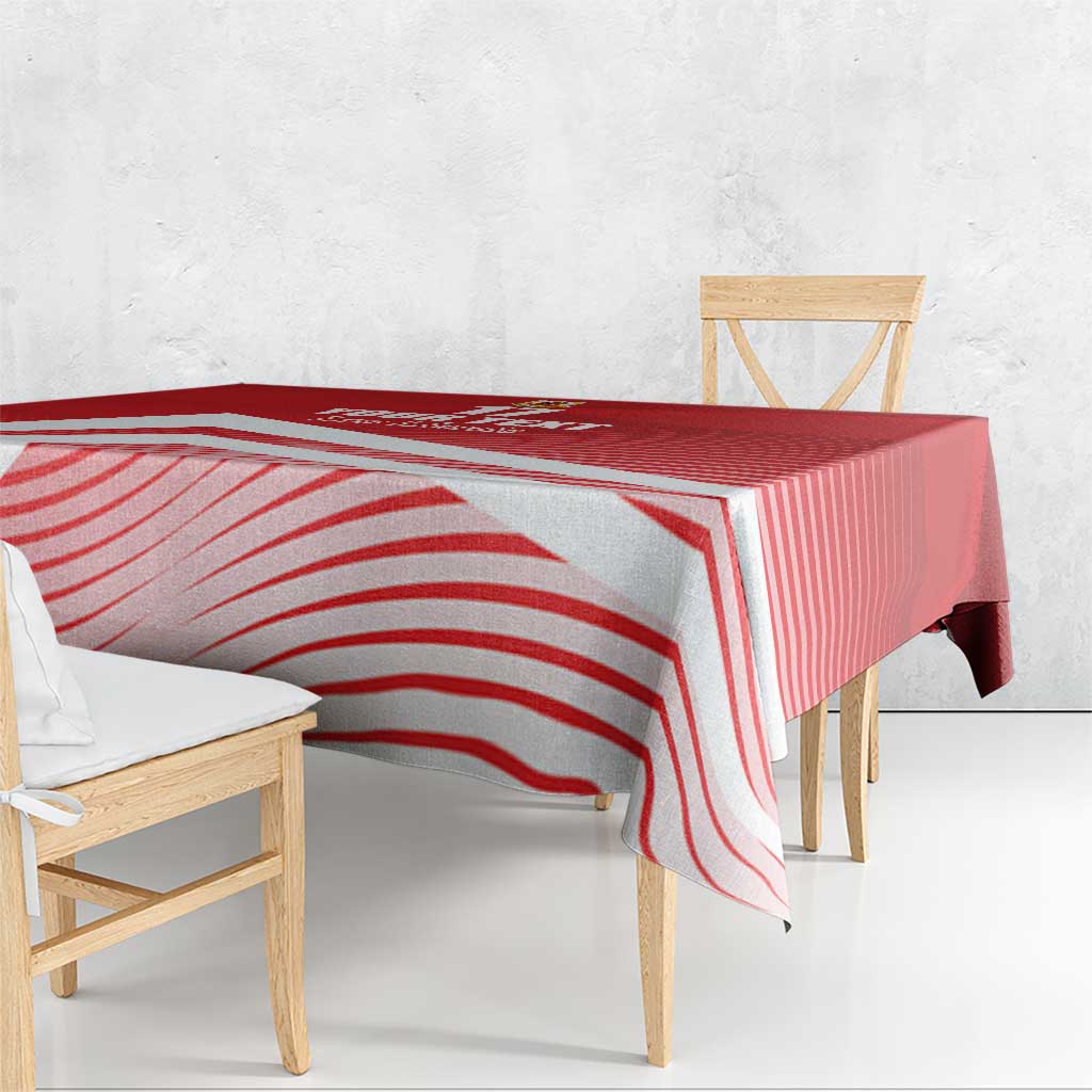 Custom Gibraltar We are Champions Tablecloth Sporty Style