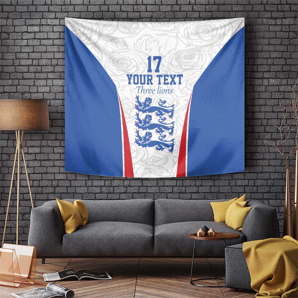 Custom England Football We are Champions Tapestry Sporty Style The Three Lions