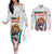 Custom Bulgaria Football We are Champions Couples Matching Off The Shoulder Long Sleeve Dress and Long Sleeve Button Shirt Sporty Style with Lion Mascot