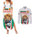 Custom Bulgaria Football We are Champions Couples Matching Summer Maxi Dress and Long Sleeve Button Shirt Sporty Style with Lion Mascot