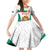 Custom Bulgaria Football We are Champions Family Matching Off Shoulder Short Dress and Hawaiian Shirt Sporty Style with Lion Mascot