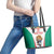 Custom Bulgaria Football We are Champions Leather Tote Bag Sporty Style with Lion Mascot