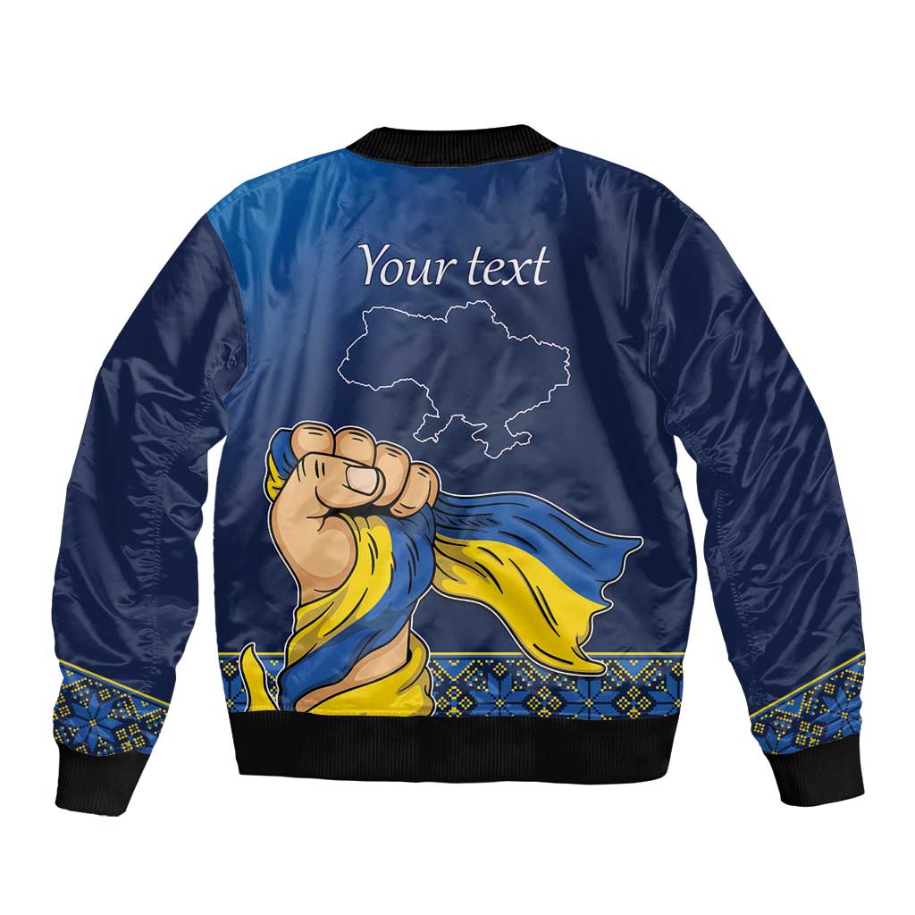 Personalized Ukraine Independence Day Bomber Jacket Monument Nezalezhnosti