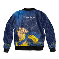 Personalized Ukraine Independence Day Bomber Jacket Monument Nezalezhnosti