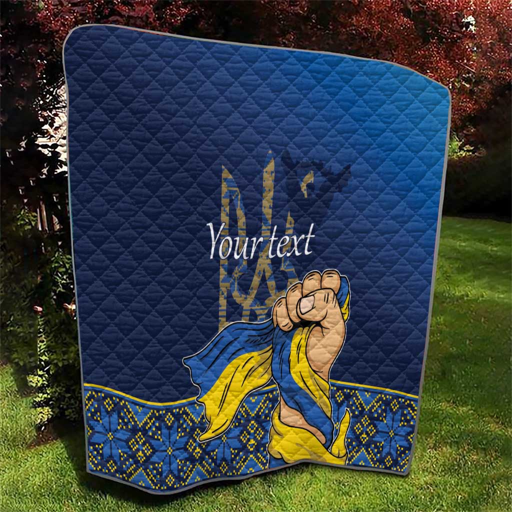 Personalized Ukraine Independence Day Quilt Monument Nezalezhnosti