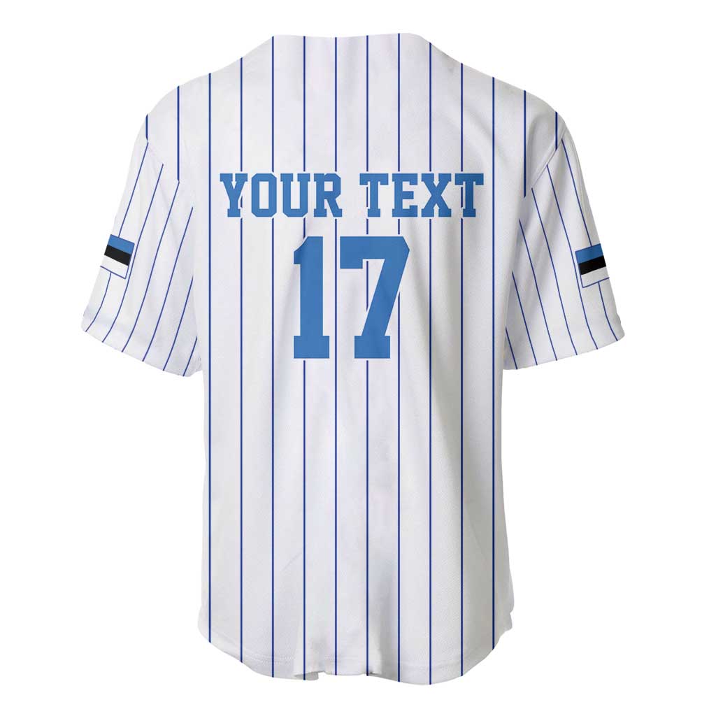 Custom Estonia Football Baseball Jersey Retro Jersey White Version