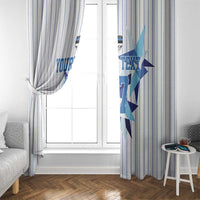 Custom Estonia Football Window Curtain Retro Jersey White Version