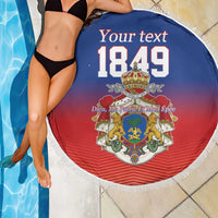 Personalized Haiti Second Empire Beach Blanket Anpi an Ayiti 1849-1859