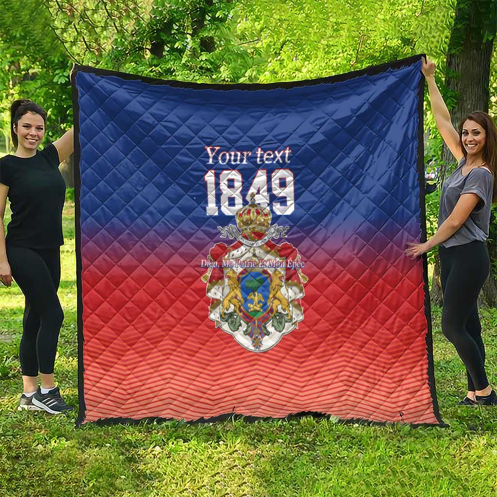 Personalized Haiti Second Empire Quilt Anpi an Ayiti 1849-1859