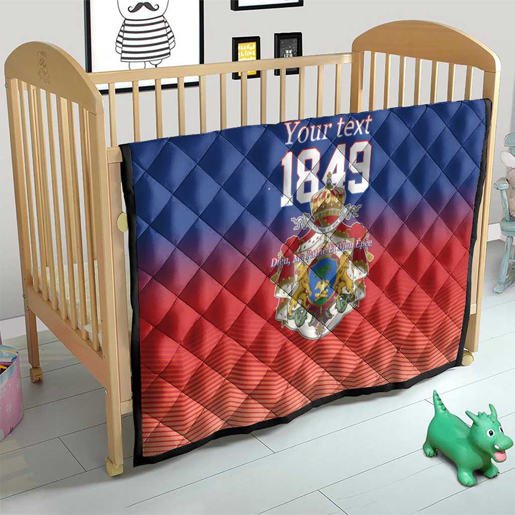 Personalized Haiti Second Empire Quilt Anpi an Ayiti 1849-1859