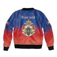 Personalized Haiti Second Empire Sleeve Zip Bomber Jacket Anpi an Ayiti 1849-1859