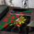 Personalized Portugal Coat of Arms with Carnation Area Rug Portuguese Bandeira Verde-Rubra