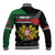 Personalized Portugal Coat of Arms with Carnation Baseball Jacket Portuguese Bandeira Verde-Rubra