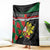 Personalized Portugal Coat of Arms with Carnation Blanket Portuguese Bandeira Verde-Rubra