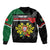 Personalized Portugal Coat of Arms with Carnation Bomber Jacket Portuguese Bandeira Verde-Rubra