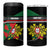 Personalized Portugal Coat of Arms with Carnation 4 in 1 Can Cooler Tumbler Portuguese Bandeira Verde-Rubra