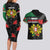 Personalized Portugal Coat of Arms with Carnation Couples Matching Long Sleeve Bodycon Dress and Hawaiian Shirt Portuguese Bandeira Verde-Rubra