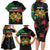 Personalized Portugal Coat of Arms with Carnation Family Matching Long Sleeve Bodycon Dress and Hawaiian Shirt Portuguese Bandeira Verde-Rubra