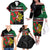 Personalized Portugal Coat of Arms with Carnation Family Matching Off The Shoulder Long Sleeve Dress and Hawaiian Shirt Portuguese Bandeira Verde-Rubra