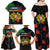 Personalized Portugal Coat of Arms with Carnation Family Matching Off Shoulder Maxi Dress and Hawaiian Shirt Portuguese Bandeira Verde-Rubra