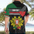 Personalized Portugal Coat of Arms with Carnation Hawaiian Shirt Portuguese Bandeira Verde-Rubra