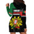 Personalized Portugal Coat of Arms with Carnation Hoodie Dress Portuguese Bandeira Verde-Rubra