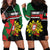 Personalized Portugal Coat of Arms with Carnation Hoodie Dress Portuguese Bandeira Verde-Rubra