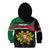 Personalized Portugal Coat of Arms with Carnation Kid Hoodie Portuguese Bandeira Verde-Rubra