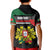 Personalized Portugal Coat of Arms with Carnation Kid Polo Shirt Portuguese Bandeira Verde-Rubra