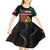 Personalized Portugal Coat of Arms with Carnation Kid Short Sleeve Dress Portuguese Bandeira Verde-Rubra