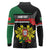 Personalized Portugal Coat of Arms with Carnation Long Sleeve Polo Shirt Portuguese Bandeira Verde-Rubra