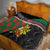 Personalized Portugal Coat of Arms with Carnation Quilt Portuguese Bandeira Verde-Rubra