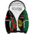 Personalized Portugal Coat of Arms with Carnation Sherpa Hoodie Portuguese Bandeira Verde-Rubra