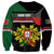 Personalized Portugal Coat of Arms with Carnation Sweatshirt Portuguese Bandeira Verde-Rubra