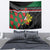 Personalized Portugal Coat of Arms with Carnation Tapestry Portuguese Bandeira Verde-Rubra