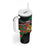 Personalized Portugal Coat of Arms with Carnation Tumbler With Handle Portuguese Bandeira Verde-Rubra