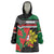 Personalized Portugal Coat of Arms with Carnation Wearable Blanket Hoodie Portuguese Bandeira Verde-Rubra