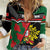 Personalized Portugal Coat of Arms with Carnation Women Casual Shirt Portuguese Bandeira Verde-Rubra